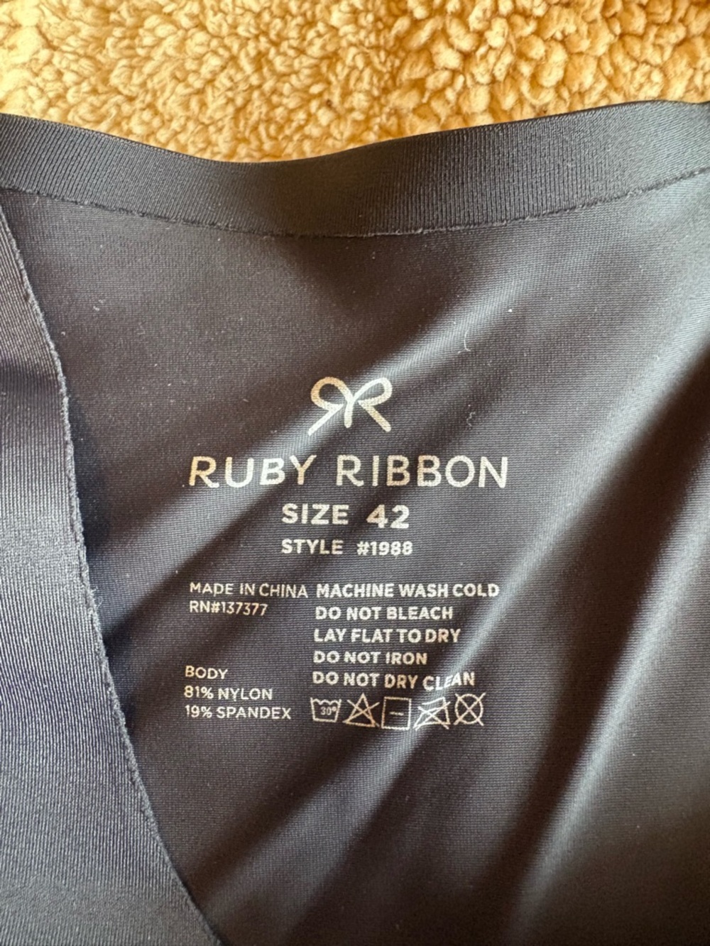 Ruby Ribbon Black cami - Picture 3 of 4